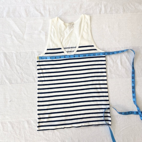J. Crew Stripe Layering Tank in Ivory and Navy - Picture 8 of 9